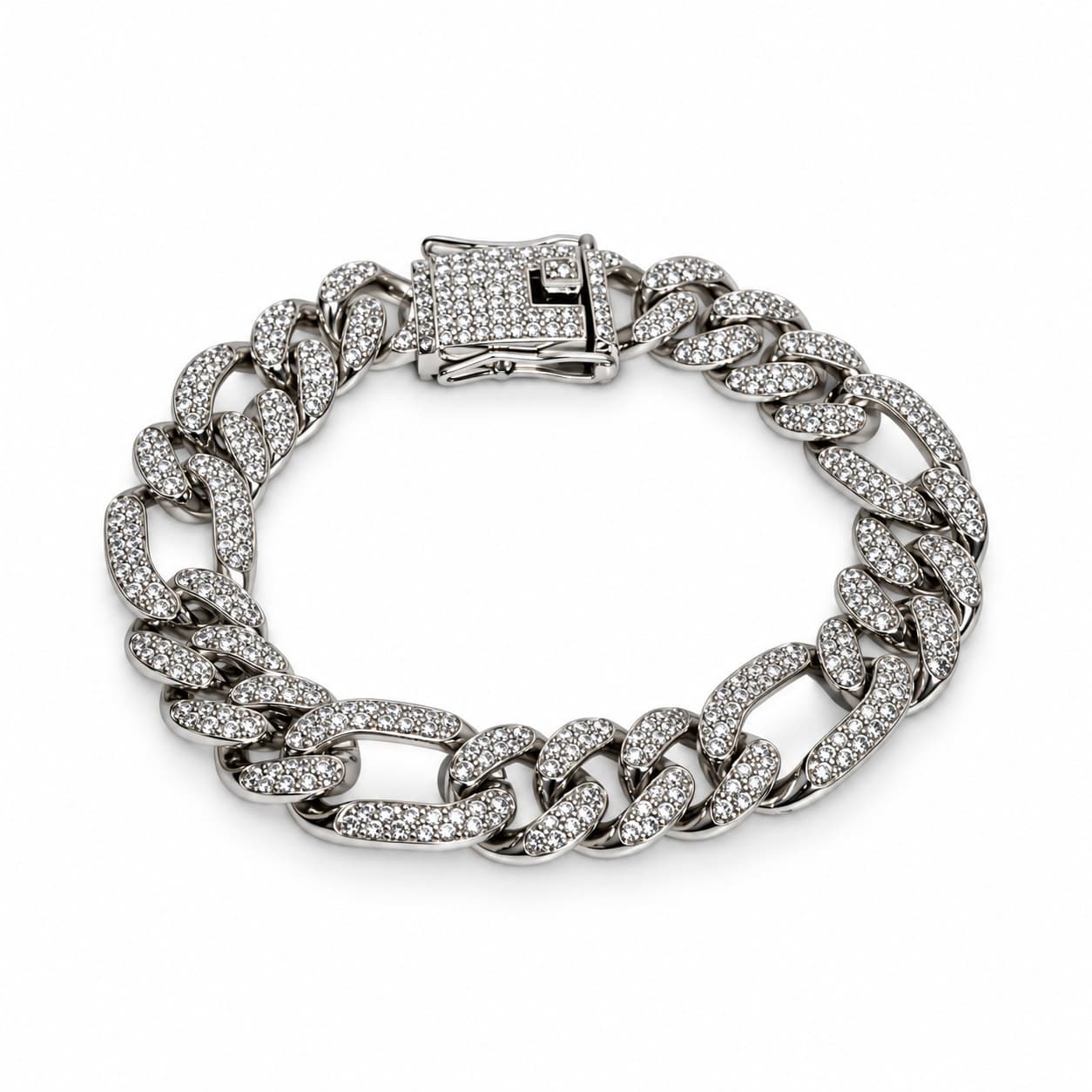 Iced-Out Cuban Bracelet