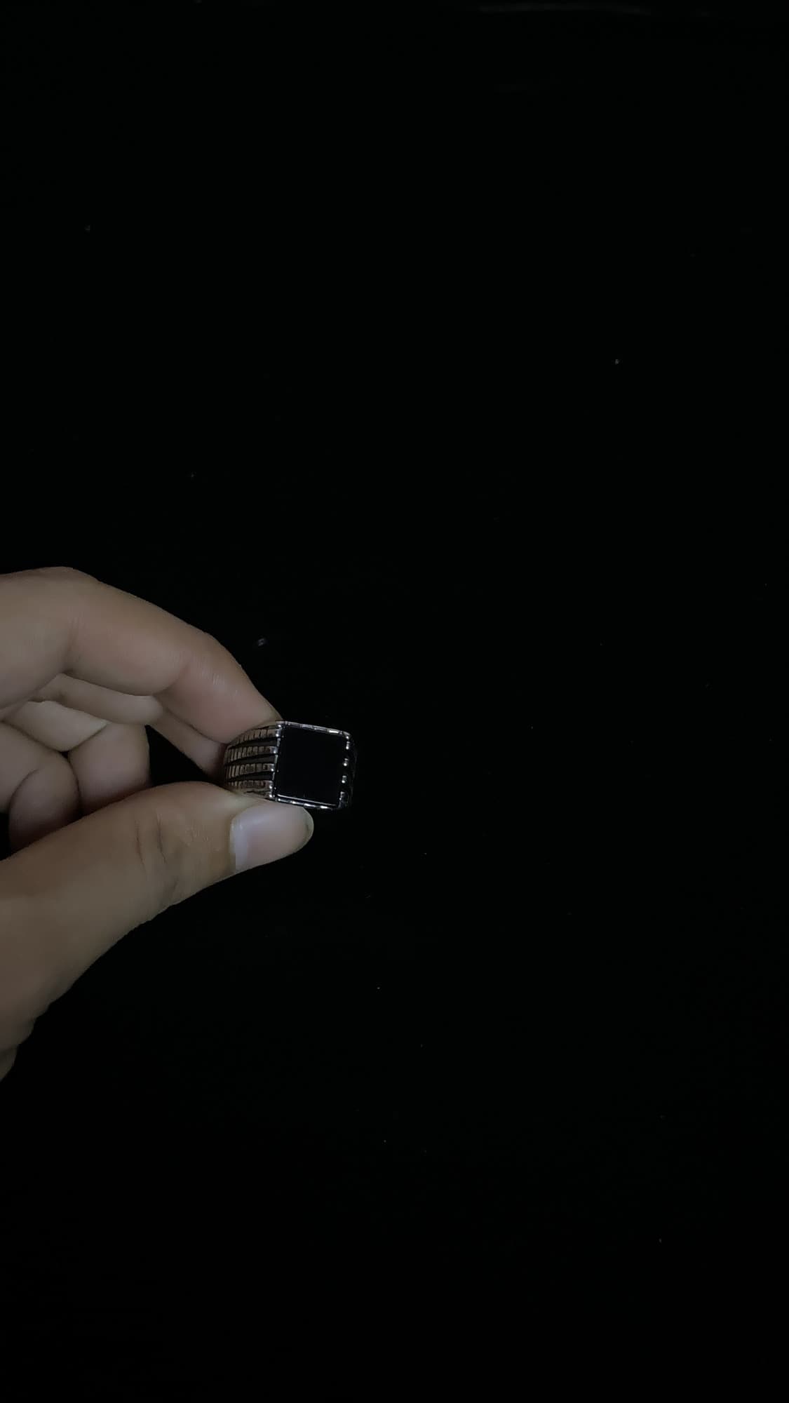 Square Black Onyx Signet